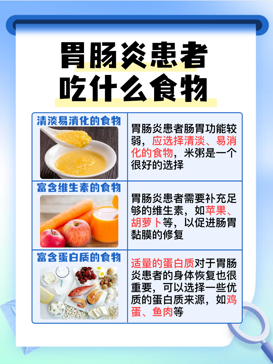 胃肠炎吃什么食物？一文了解！