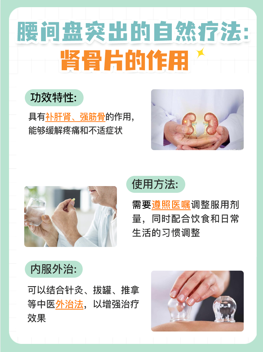 肾骨片能用于治疗腰间盘突出吗？
