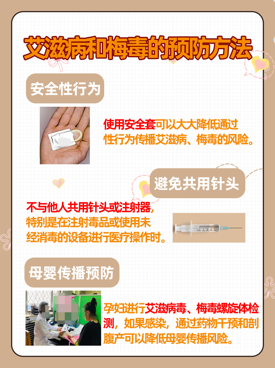 梅毒非艾滋，两者区别大，防范需警惕