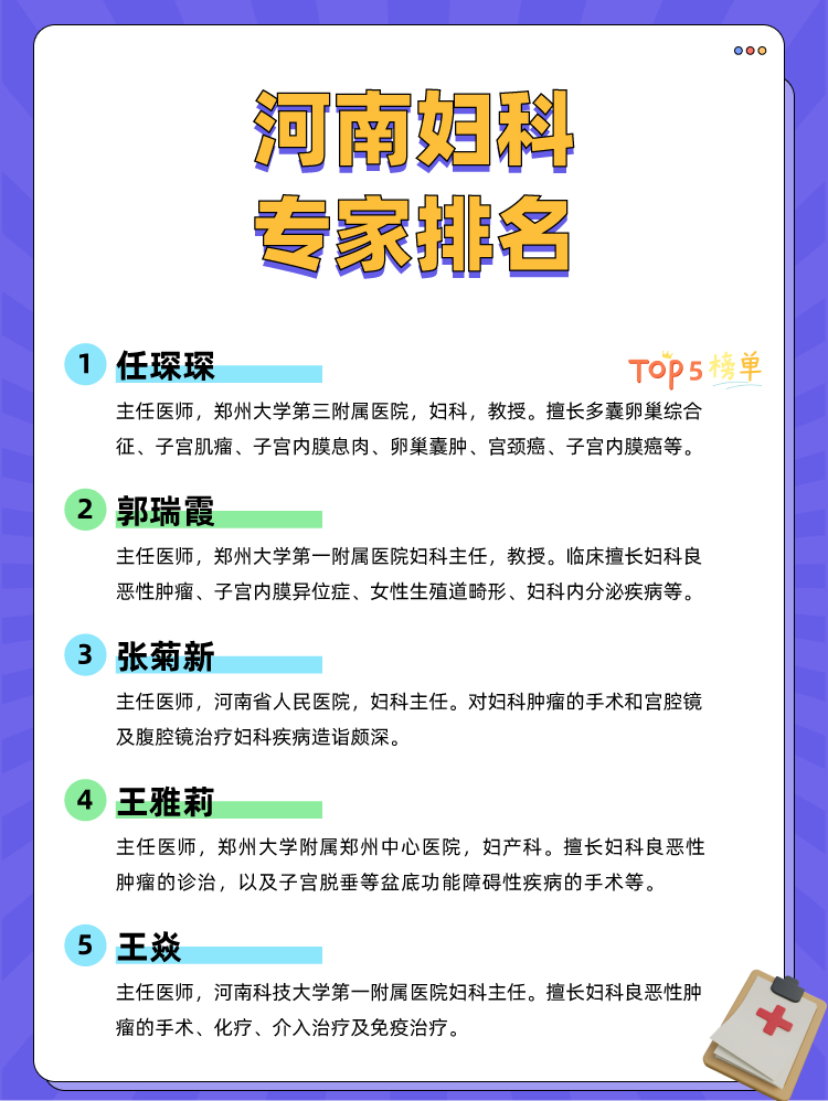 河南妇科专家排名