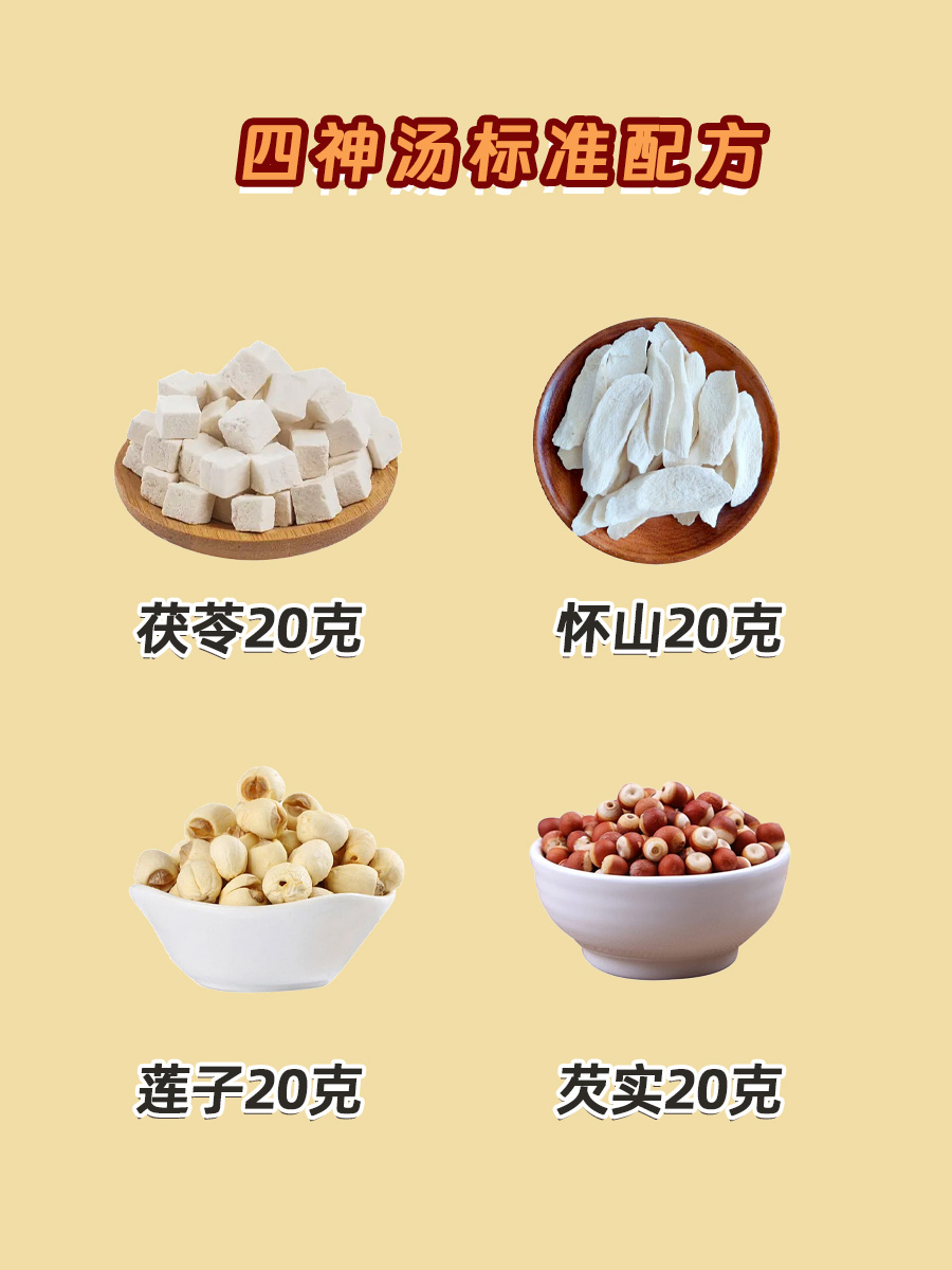 四神汤标准配方，你知道吗？