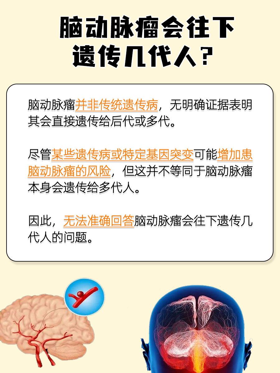 脑动脉瘤会遗传几代人？一文告知