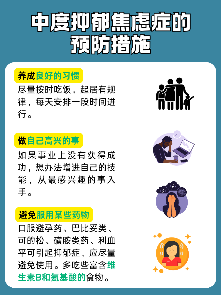 中度抑郁焦虑症，别怕！这样治愈有效