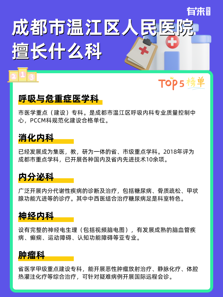 成都市温江区人民医院擅长什么科