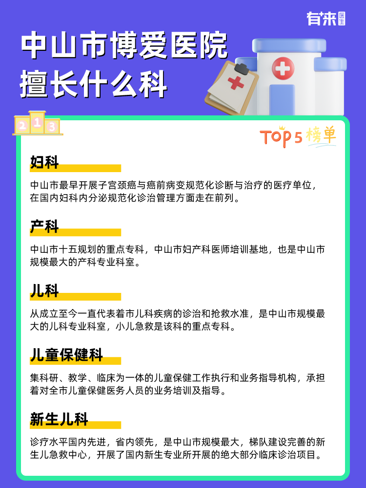 中山市博爱医院擅长什么科