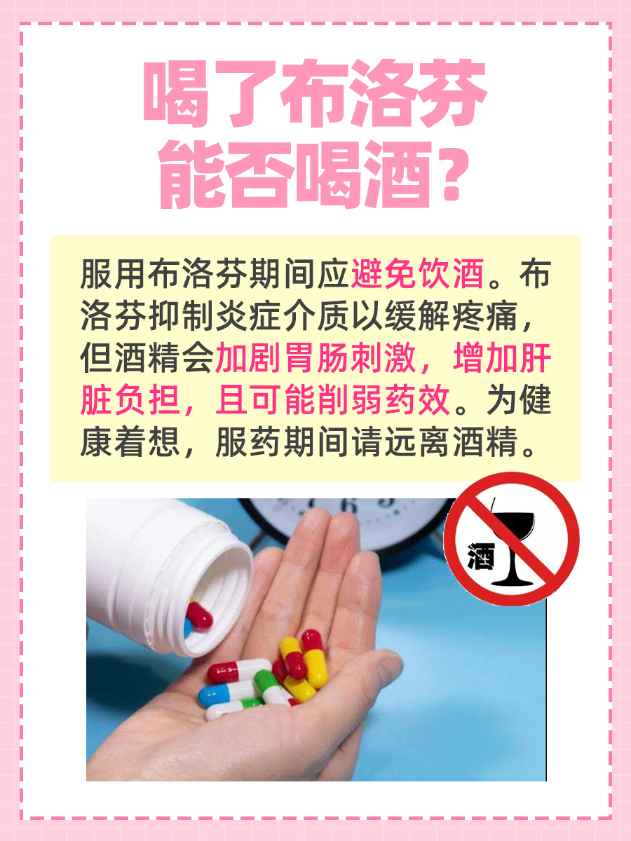喝了布洛芬可以喝酒吗？一文解析