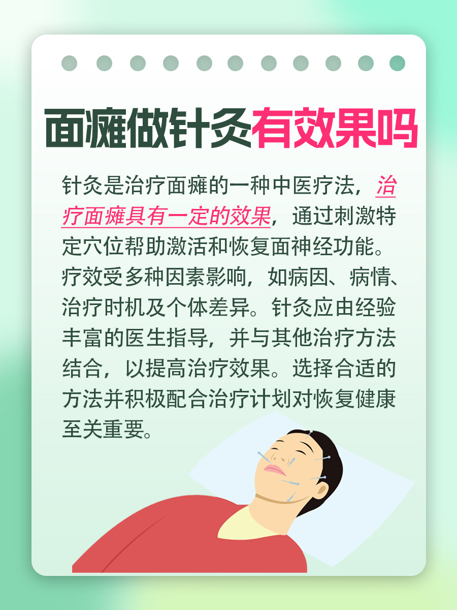 面瘫困扰不已，针灸治疗真的有效吗？