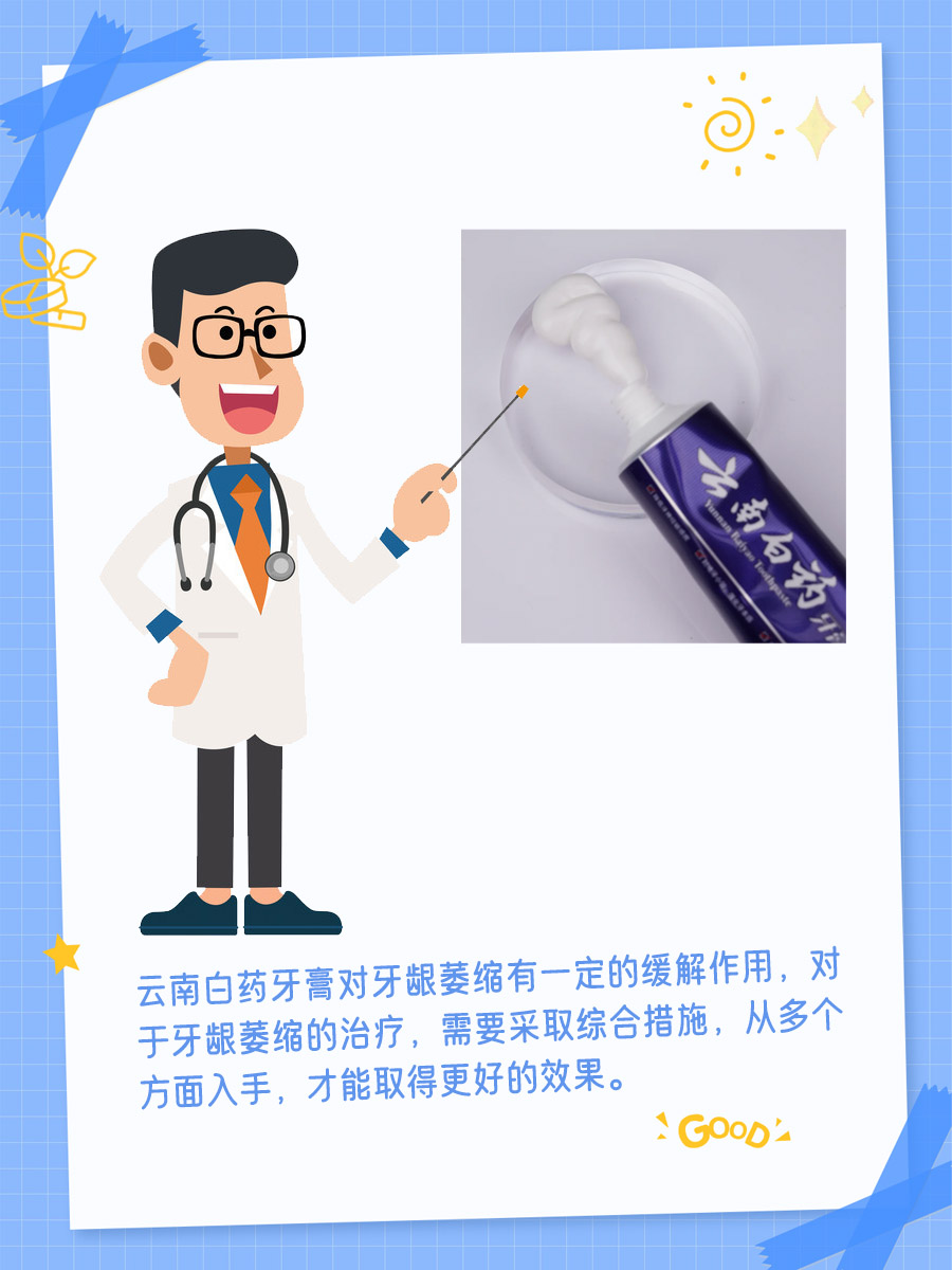 今日话题——云南白药牙膏对牙龈萎缩有效果吗?