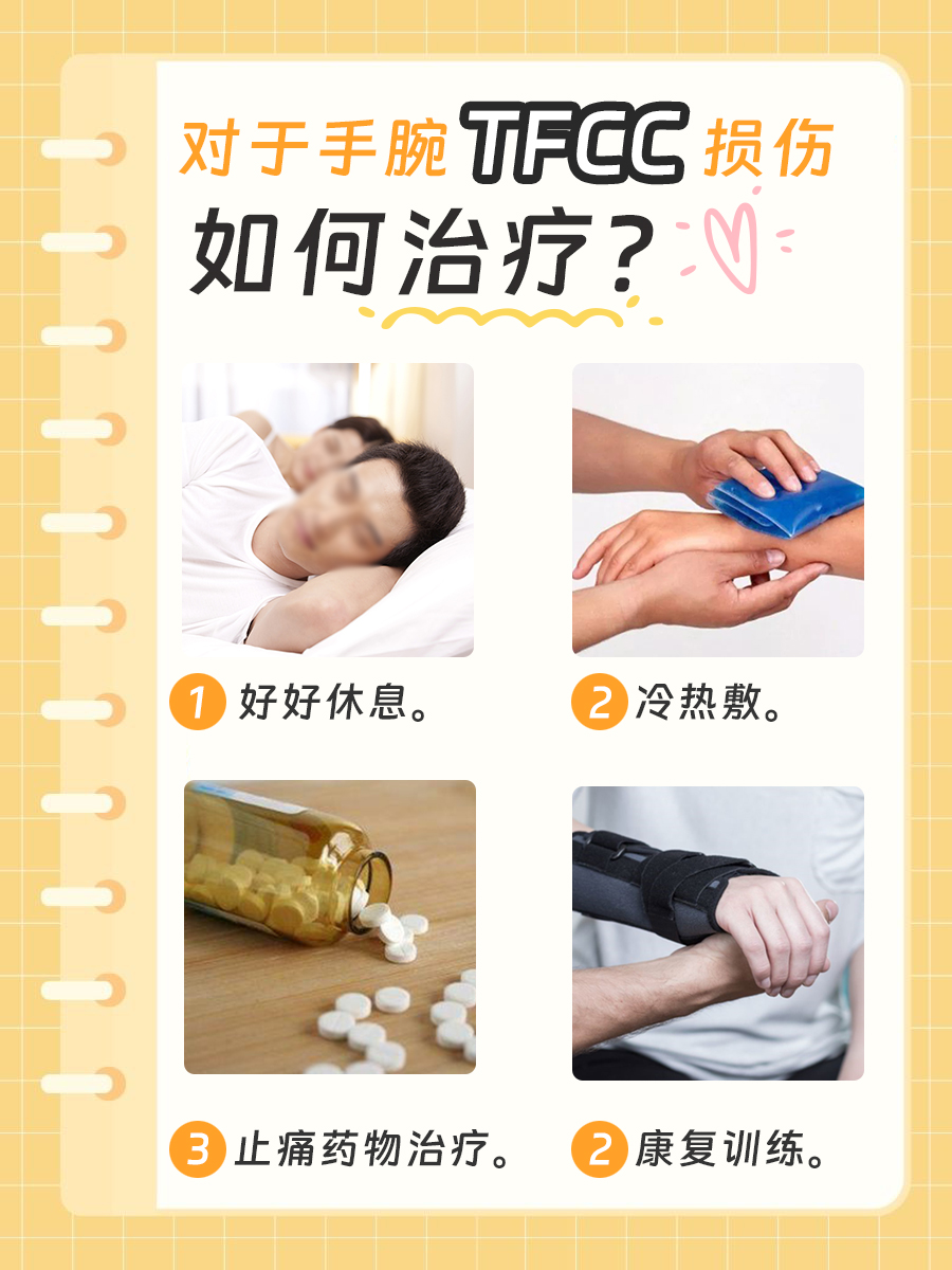 对于手腕TFCC损伤，如何治疗？