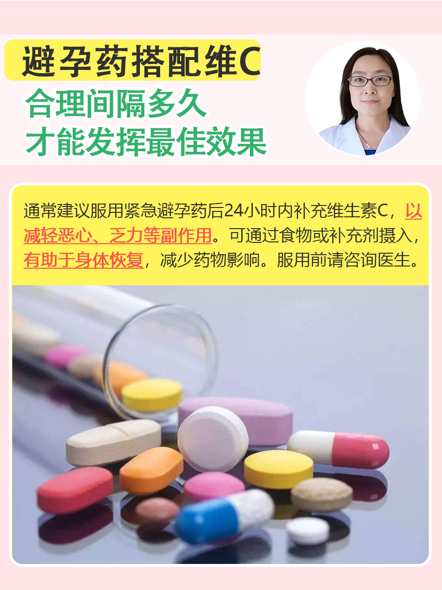 避孕药搭配维C,合理间隔多久才能发挥最佳效果