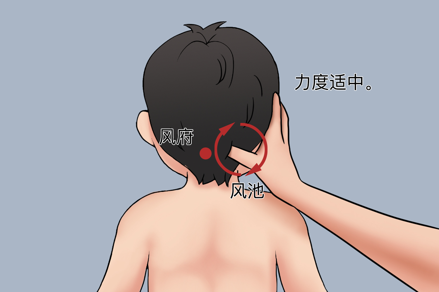 按揉风池,风府穴位图