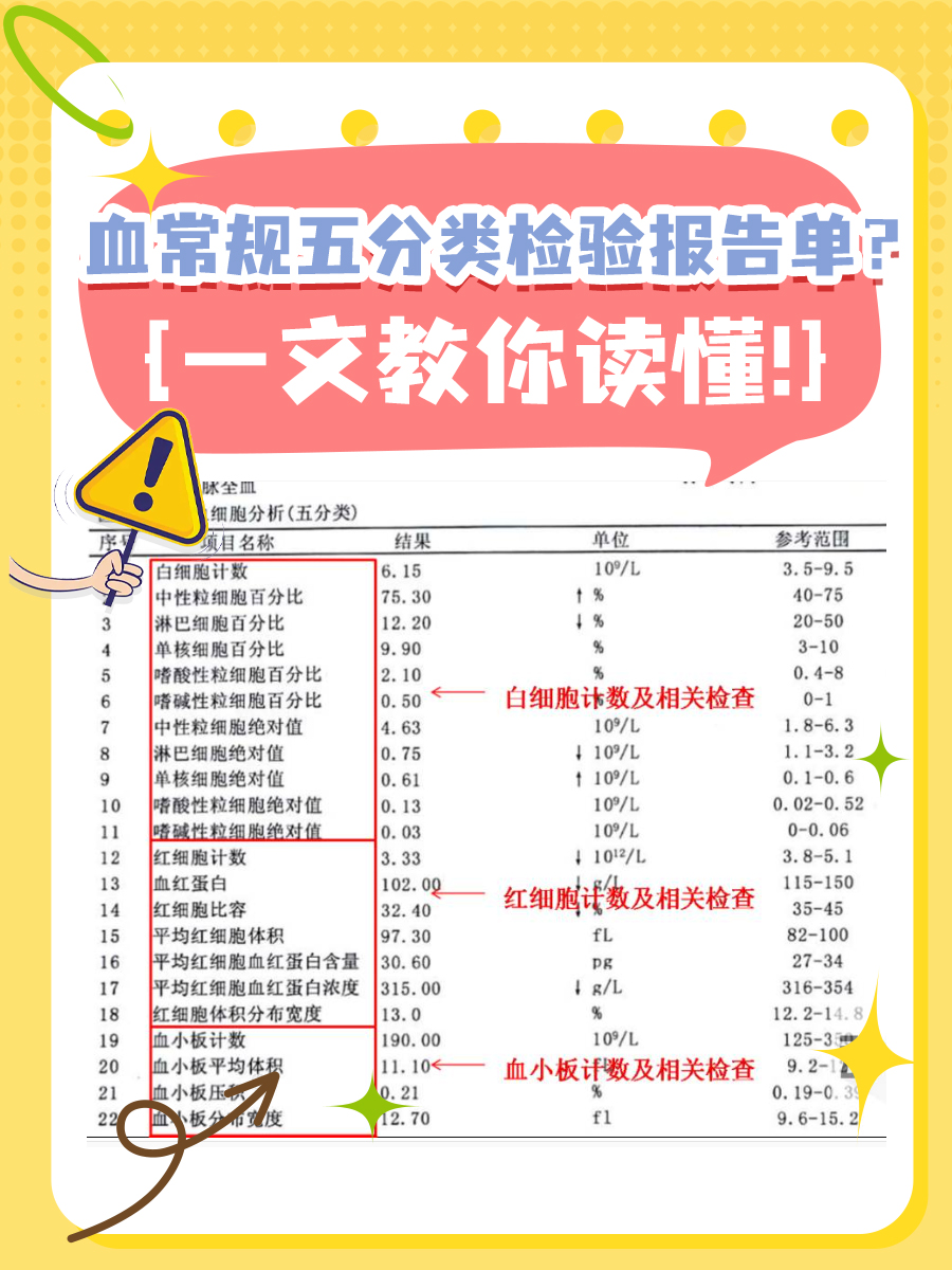 血常规五分类检验报告单？一文教你读懂！