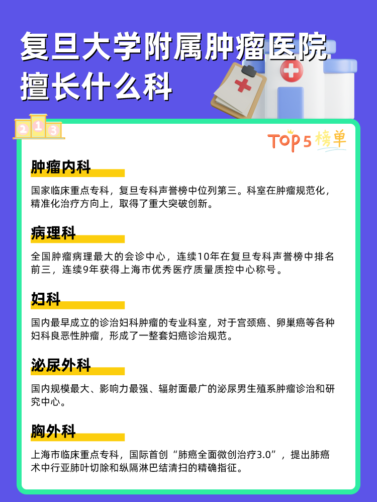 复旦大学附属肿瘤医院擅长什么科