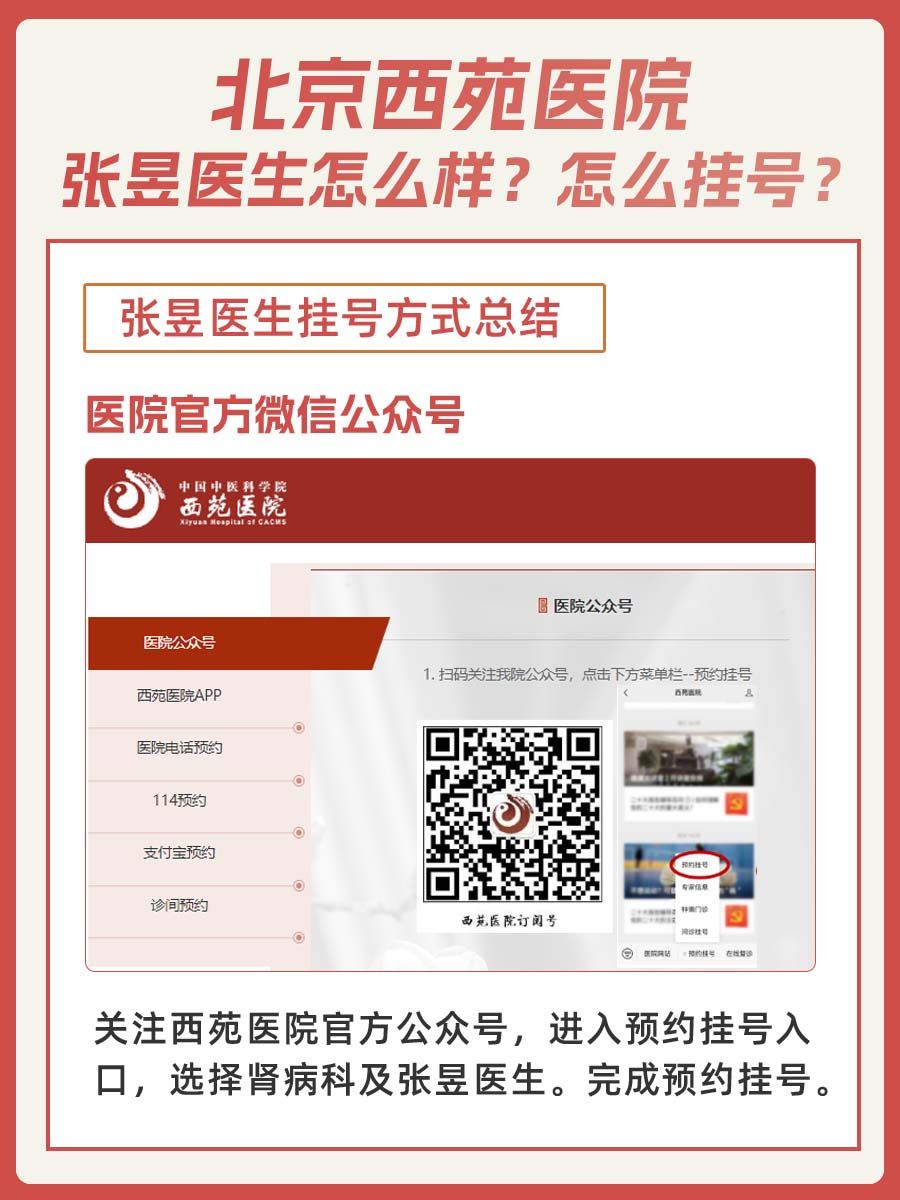 西苑医院张昱医生怎么样？怎么挂号？