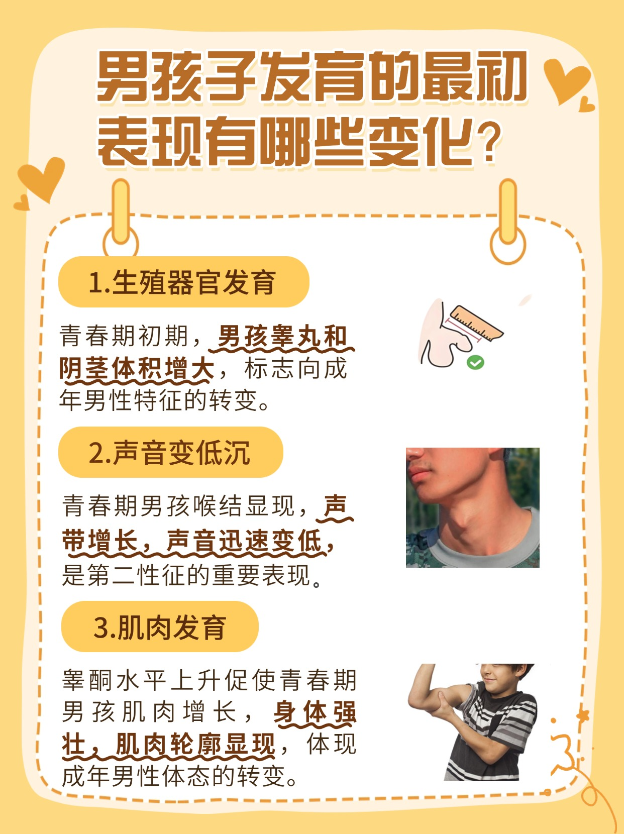 男孩成长的秘密:发育初期的征兆!