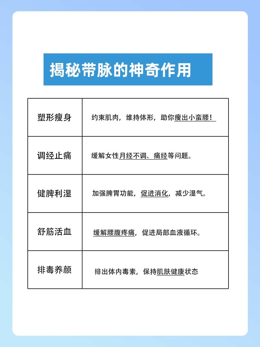 神奇的带脉,经常敲敲,肚子瘦瘦!