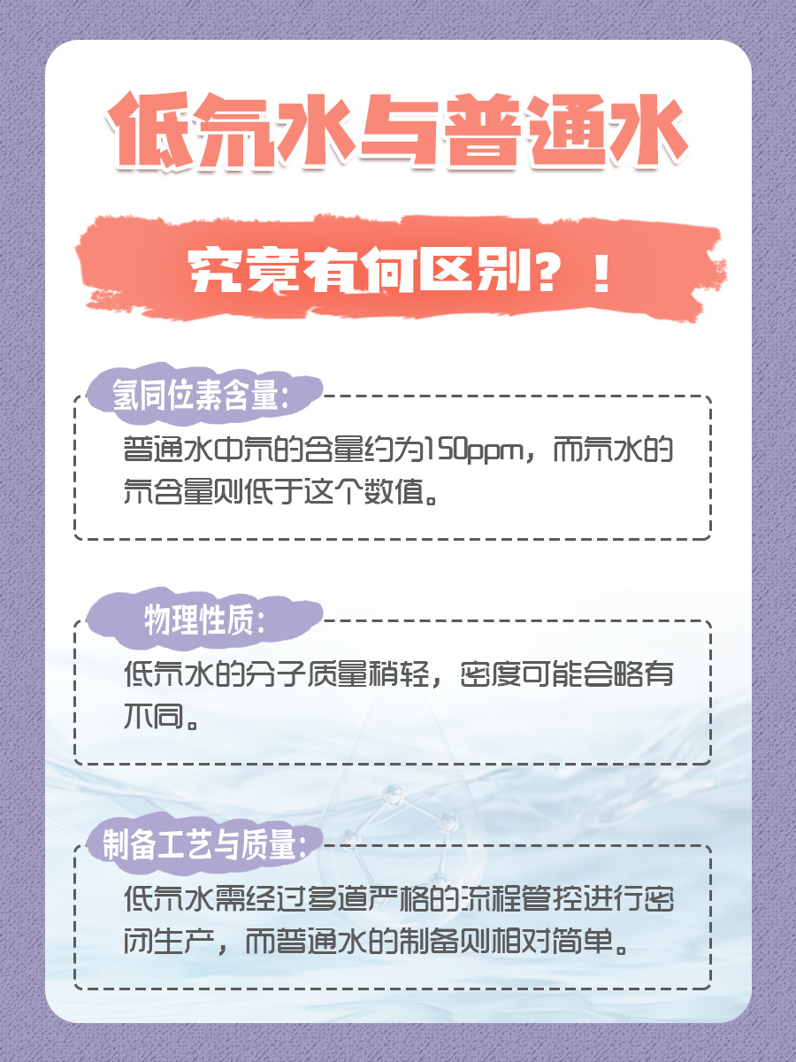 低氘水与普通水：揭秘两者间的差异！
