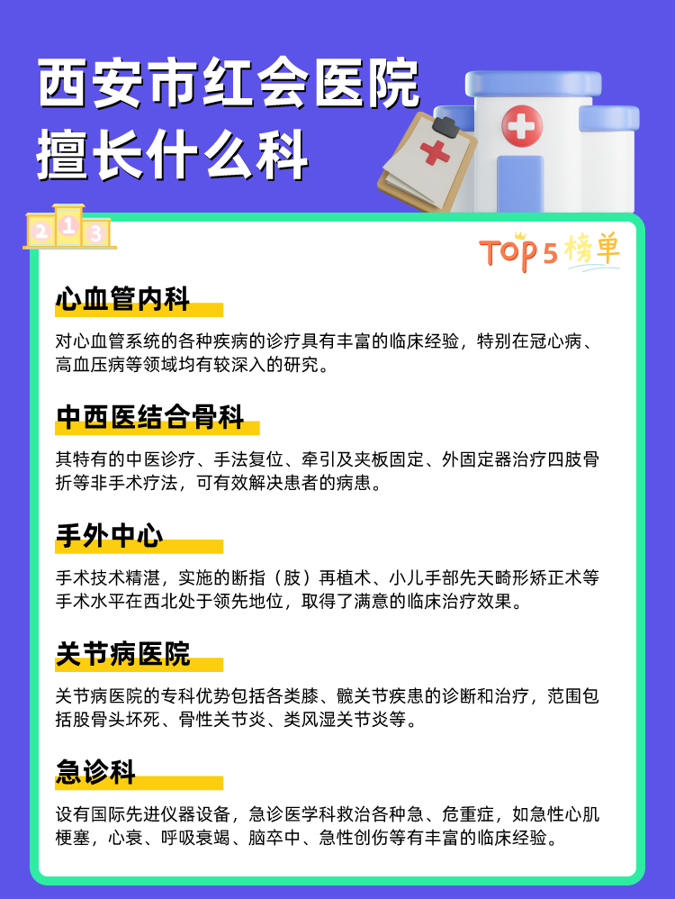 西安市红会医院擅长什么科