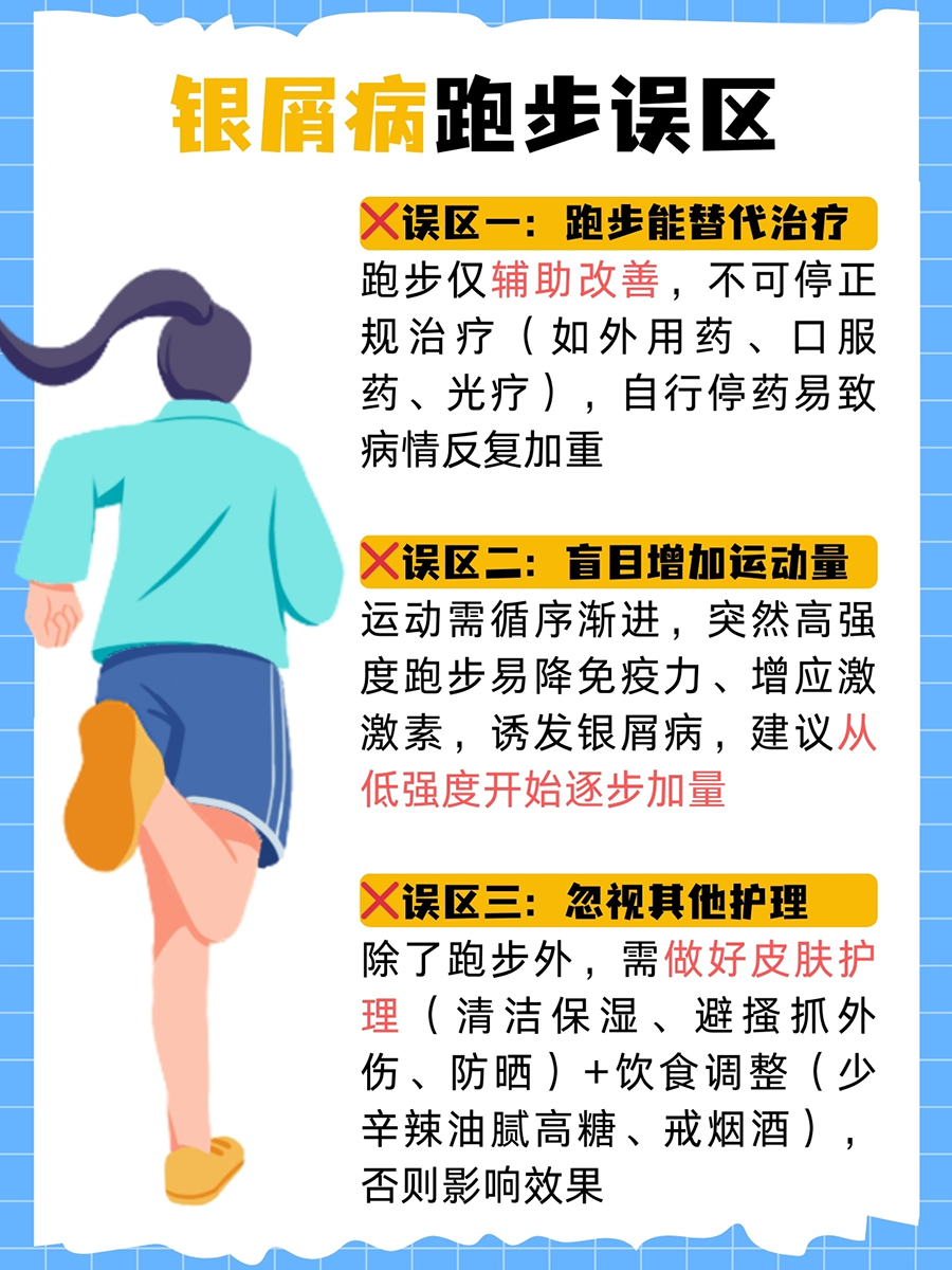 坚持跑步一年银屑病好了？要理性看待！
