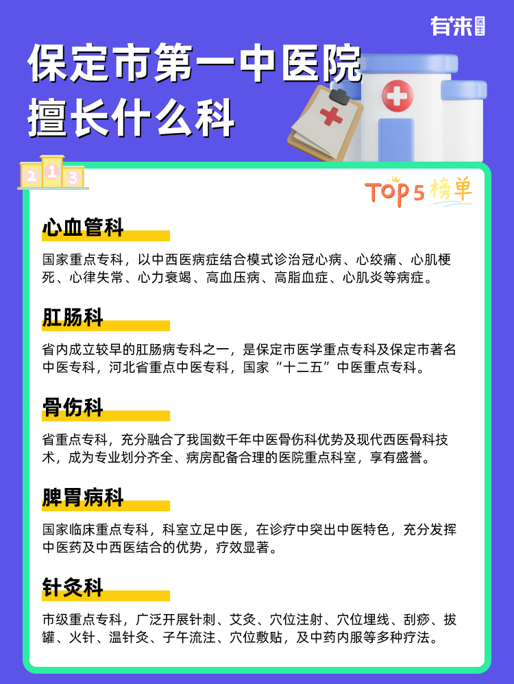 保定市第一中医院擅长什么科