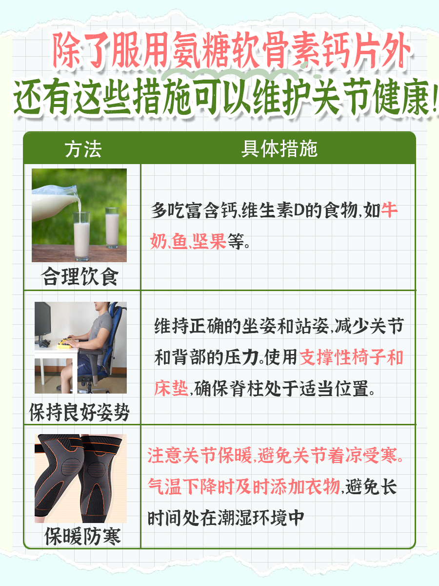 氨糖软骨素钙片服用时间真相来啦，辟谣必备！