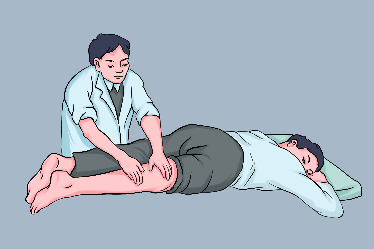 按揉小腿图 按揉小腿图