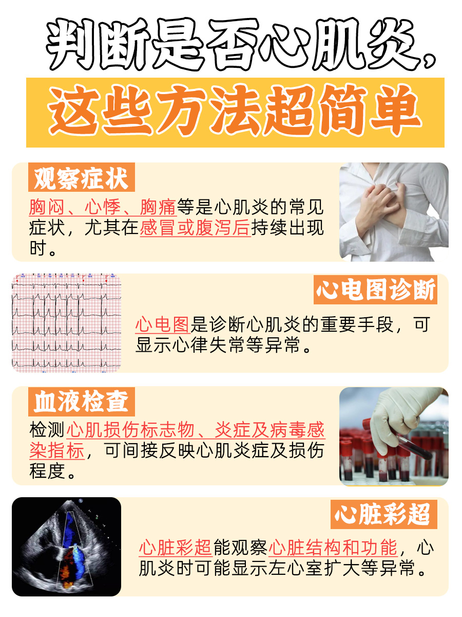 心肌炎？简单几步自测就知道
