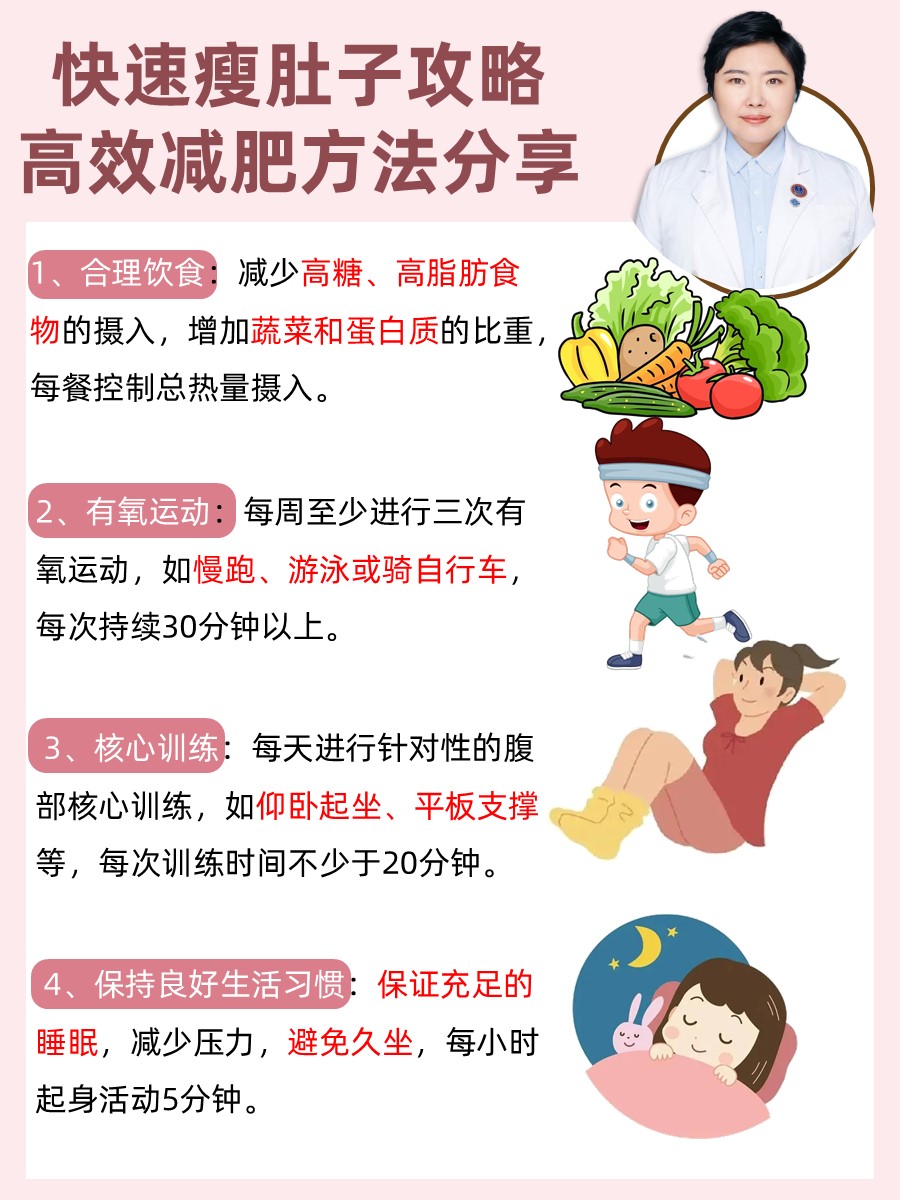 快速瘦肚子攻略，高效减肥方法分享