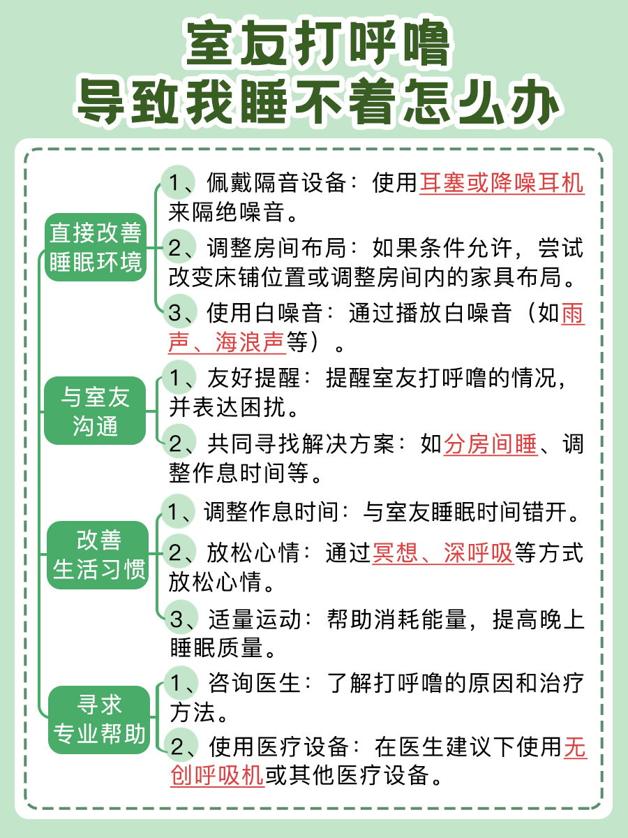 医生解答：室友打呼噜，影响睡眠质量怎么办