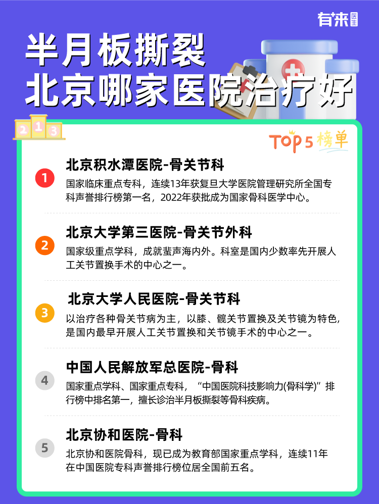 半月板撕裂北京哪家医院治疗好