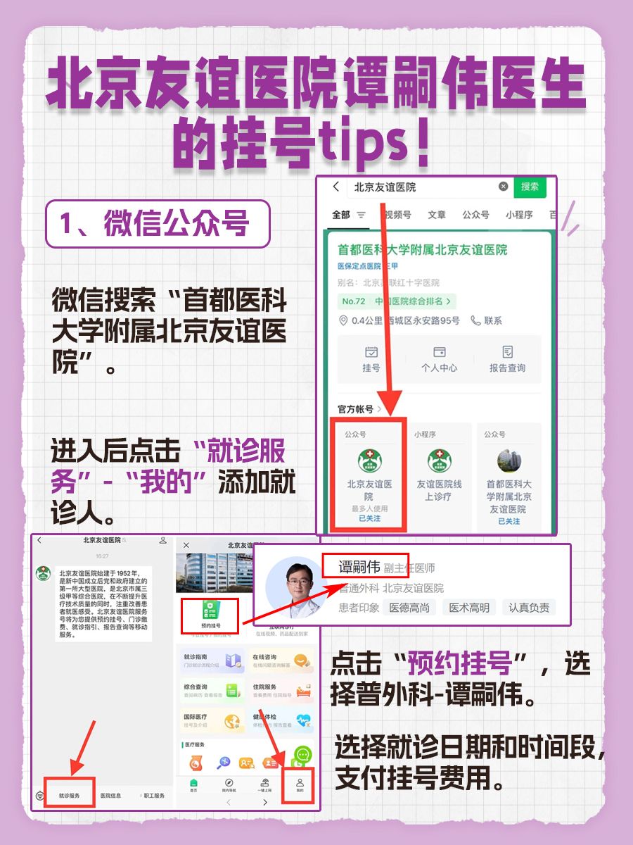北京友谊医院谭嗣伟医生怎么样?怎么挂号?