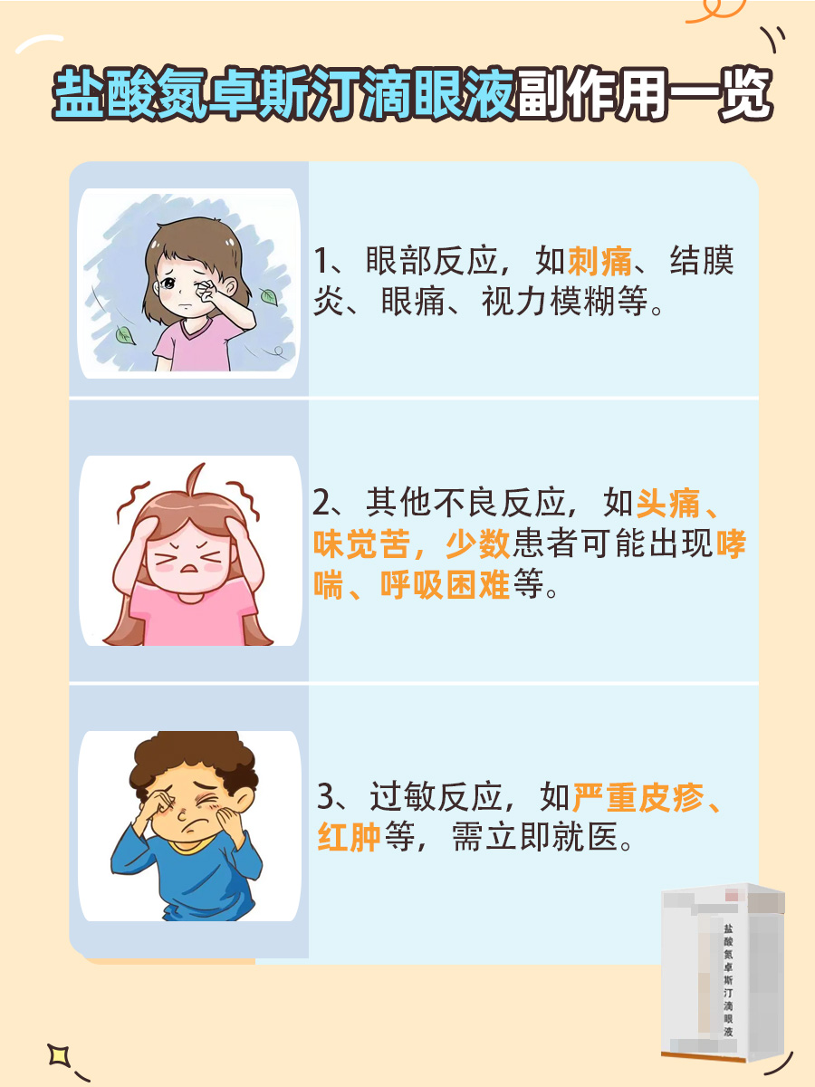 揭秘：盐酸氮卓斯汀滴眼液可能的副作用！