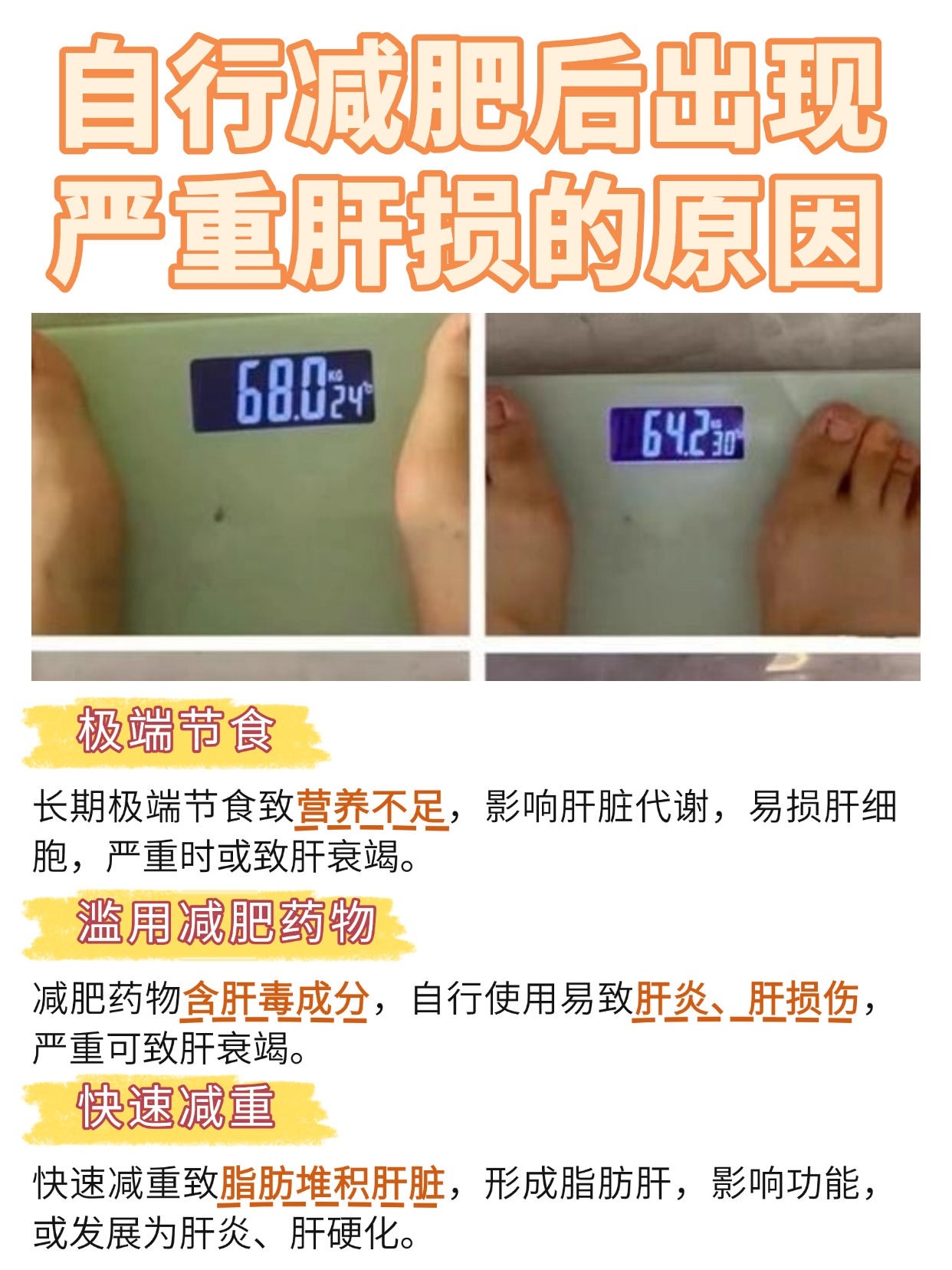 自行减肥后严重肝损,原因竟是这些!