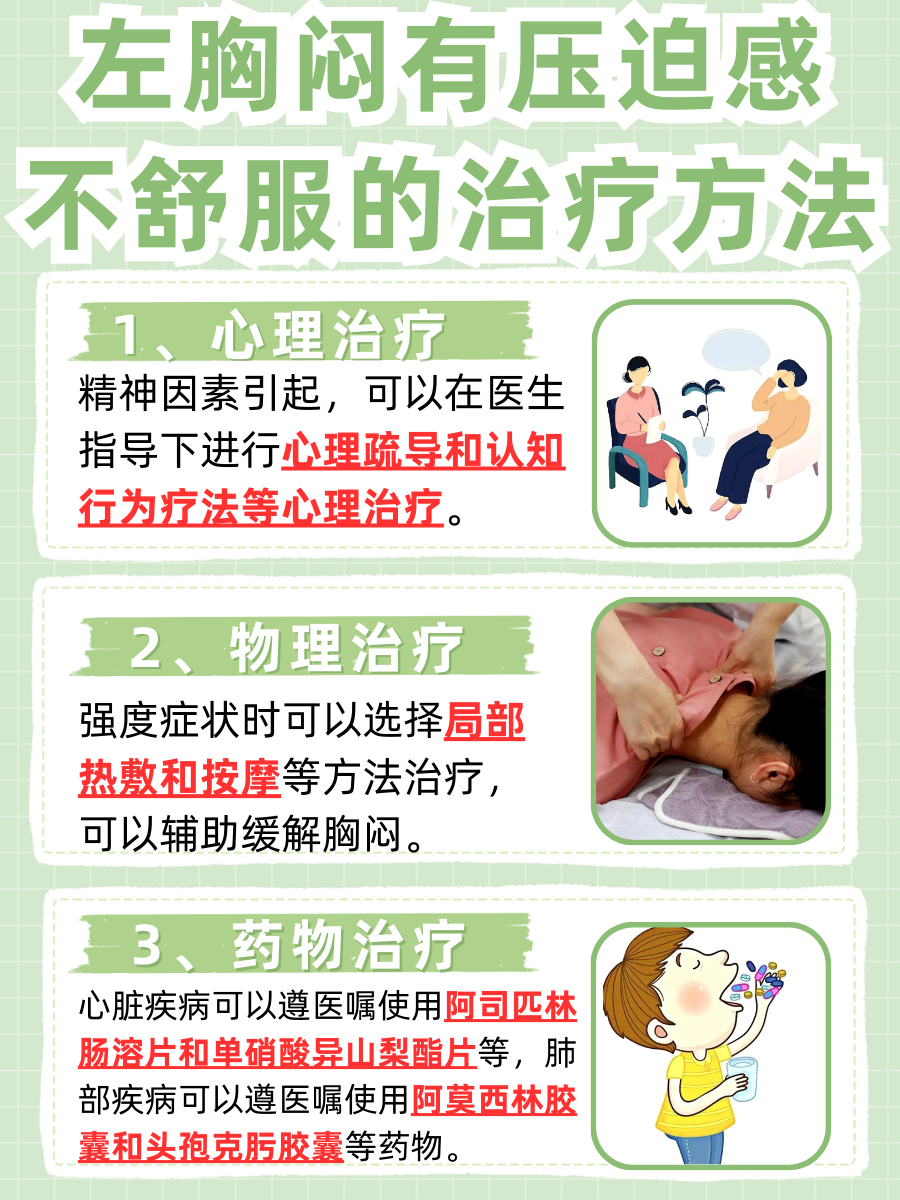 左胸闷有压迫感不舒服，带你了解背后原因