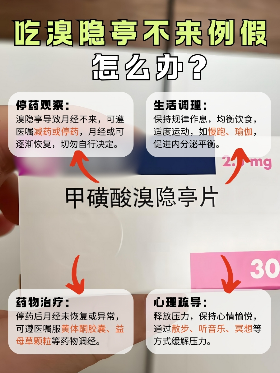 溴隐亭让例假“玩失踪”？这些方法或许能帮你！