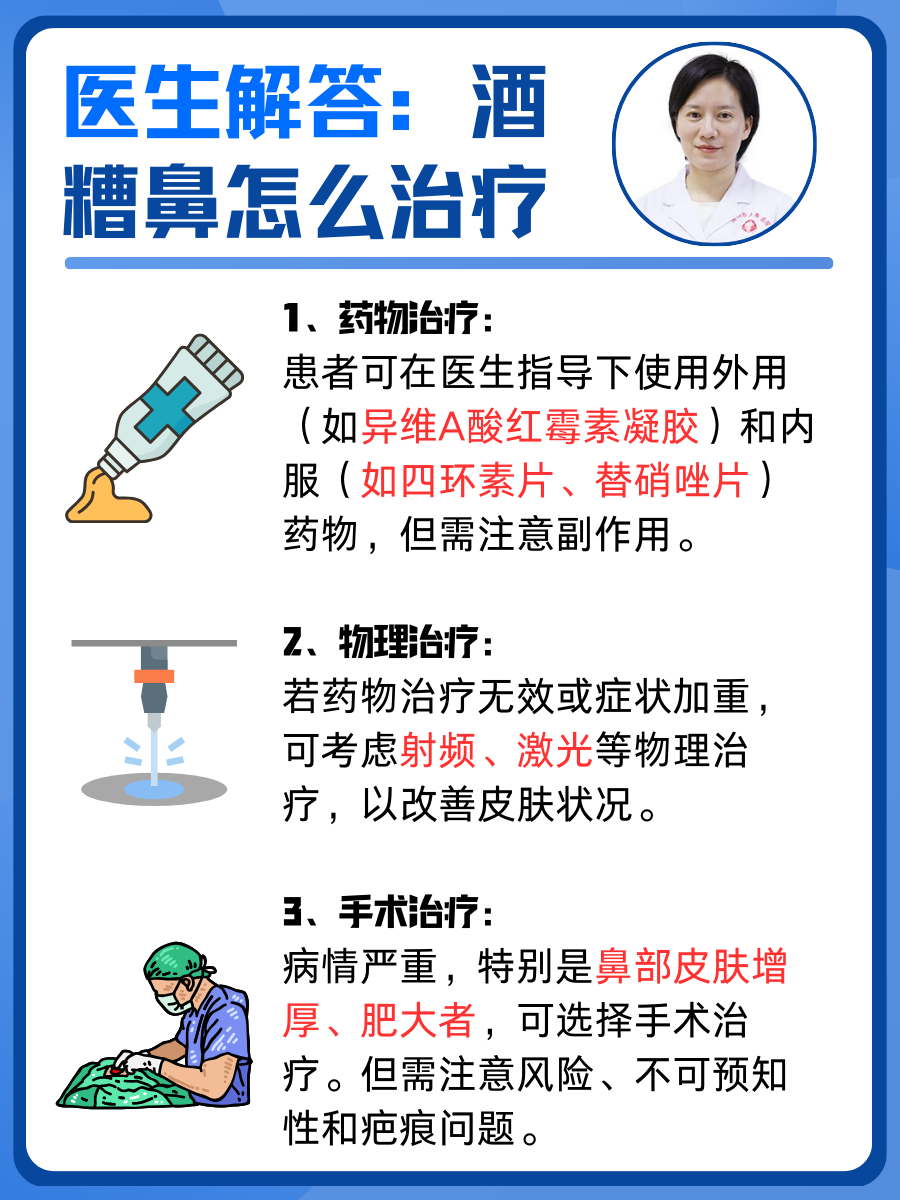 医生解答：酒糟鼻怎么治疗