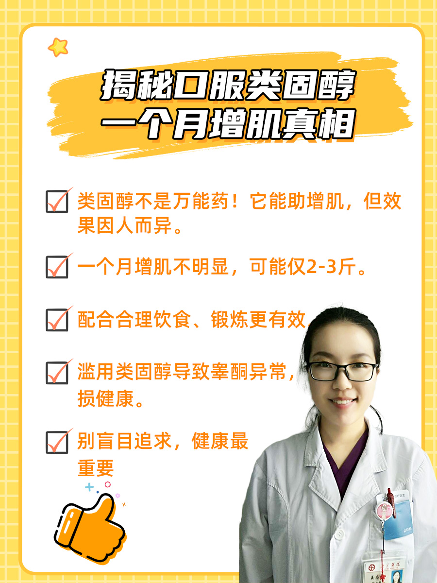 口服类固醇：一月增肌真相揭秘