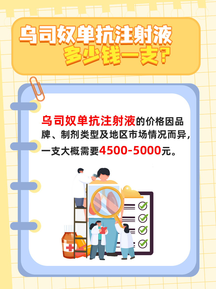 乌司奴单抗注射液价格揭秘：一支究竟多少钱？