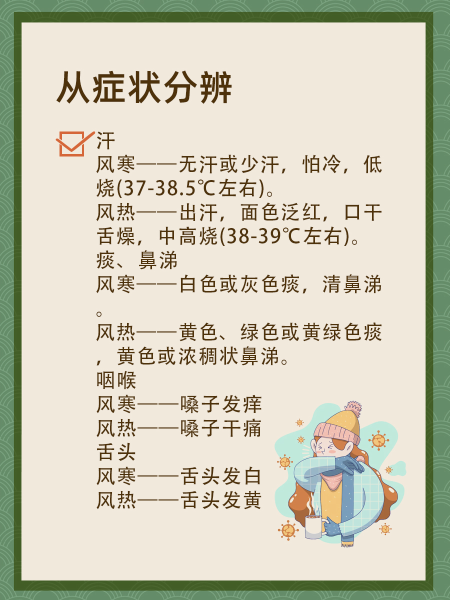 风寒感冒or风热感冒,如何鉴别?