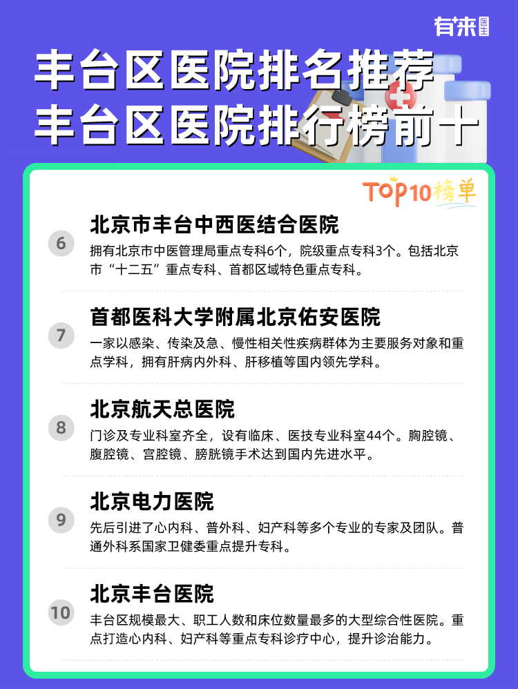 丰台区医院排名推荐 丰台区医院排行榜前十