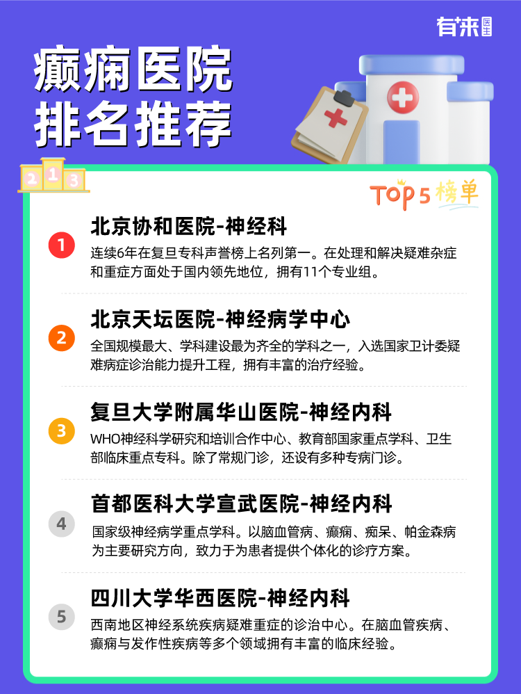 癫痫医院排名推荐