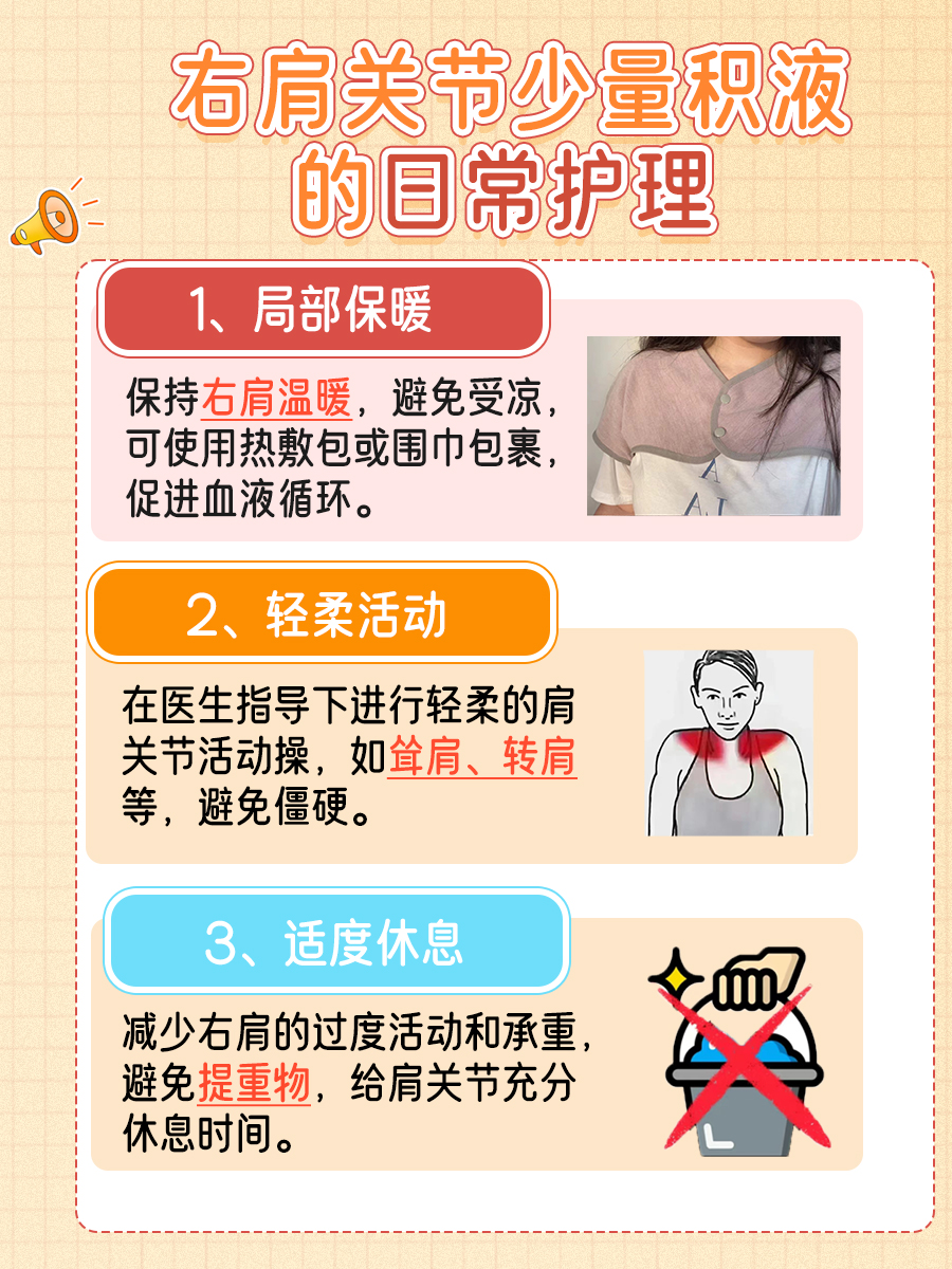 一文解析，右肩关节少量积液怎么治疗