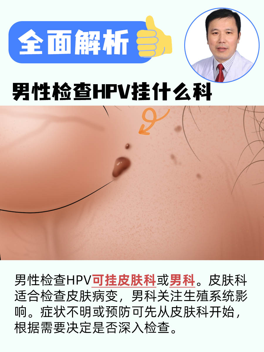 全面解析：男性检查HPV挂什么科