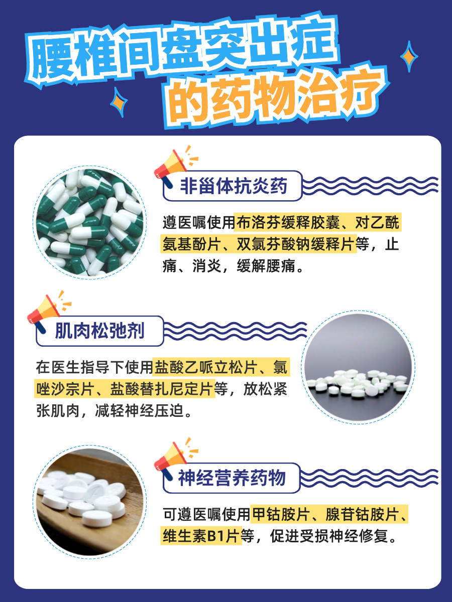 腰椎间盘突出症吃什么药？医生解答