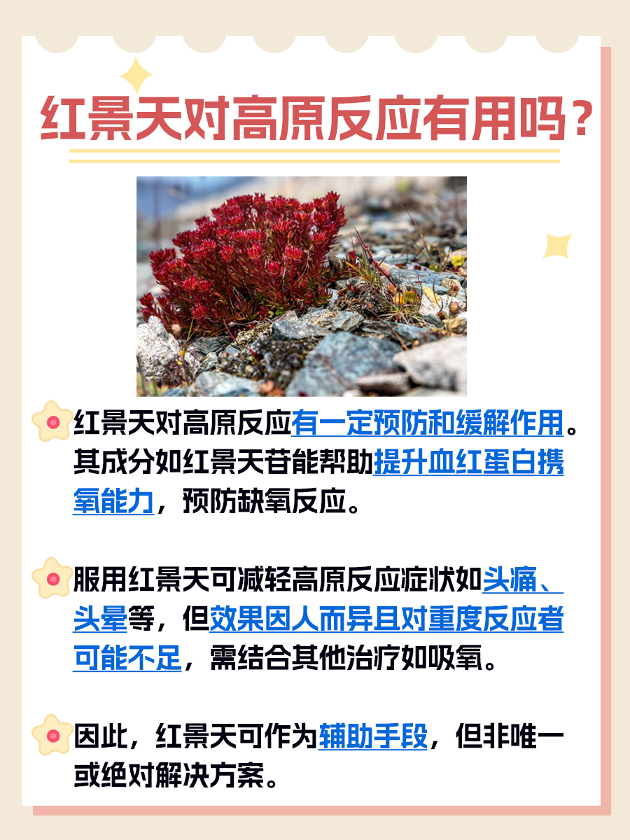 红景天对高原反应有用吗？一文解答！