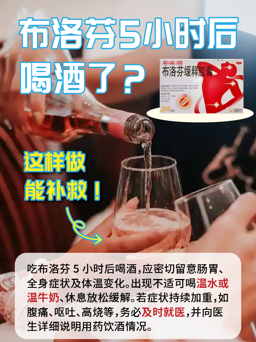 布洛芬5小时后喝酒了？这样做能补救！