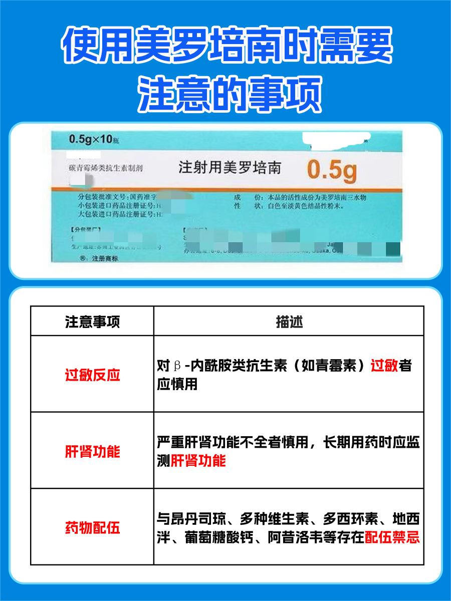注射用美罗培南：对肝肾功能的影响有多少？