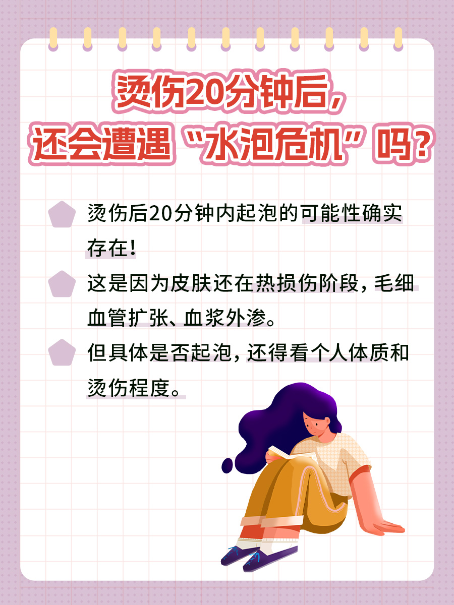 烫伤20分钟后,还会遭遇“水泡危机”吗?
