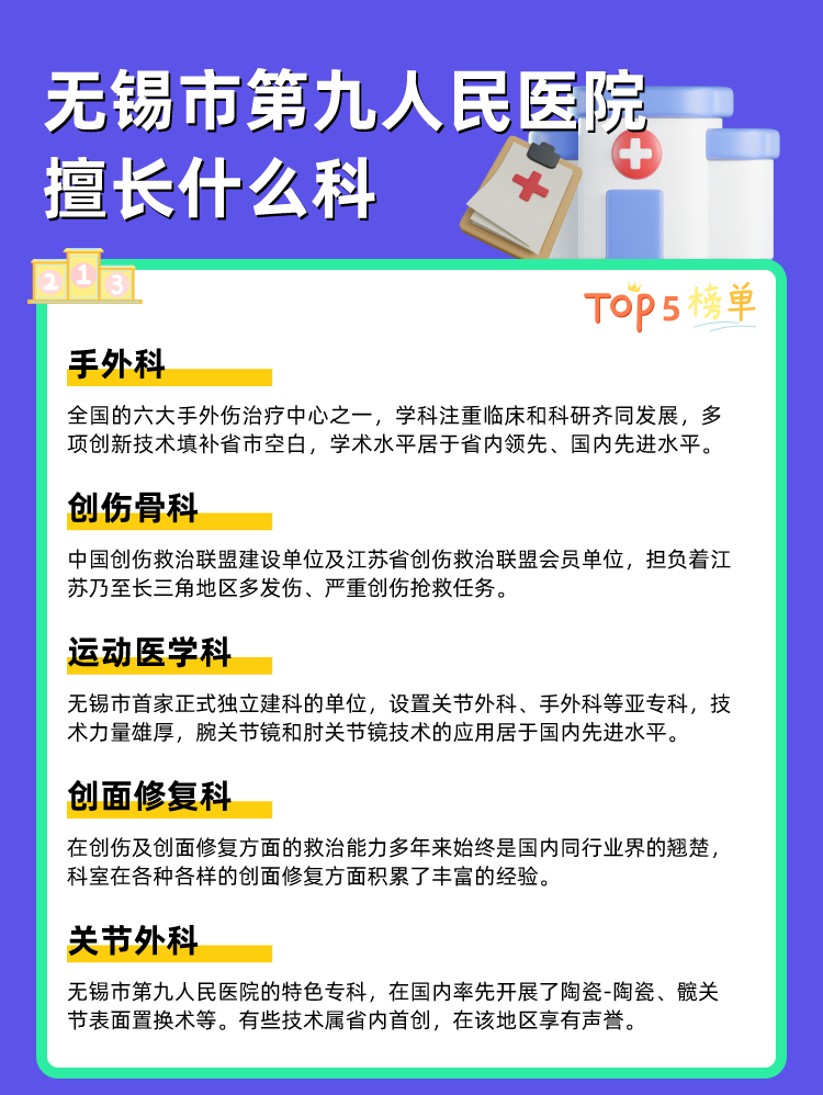 无锡市第九人民医院擅长什么科