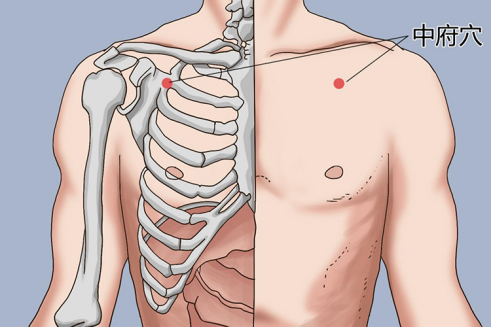 中府穴图